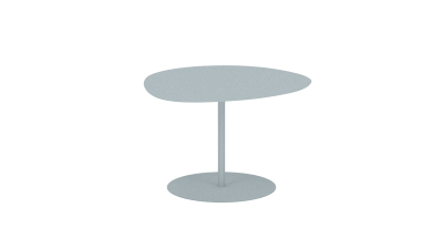 table basse en acier - Matière grise - Meuble en métal - Galet 1 – Image 4