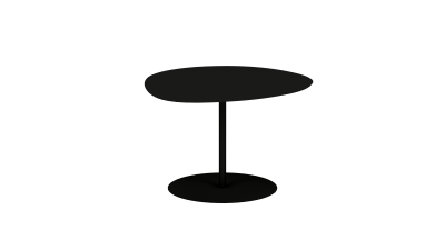 table basse en acier - Matière grise - Meuble en métal - Galet 1 – Image 6