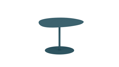 table basse en acier - Matière grise - Meuble en métal - Galet 1 – Image 8