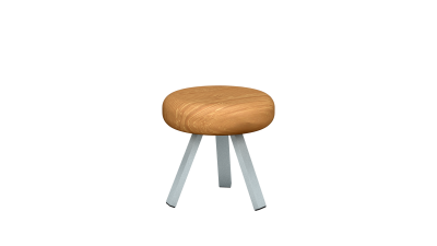 Tabouret en acier - Matière Grise - Meuble en métal - Smack – Image 7