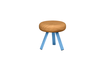 Tabouret en acier - Matière Grise - Meuble en métal - Smack – Image 4