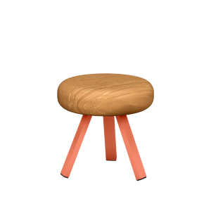 tabouret bas matière grise