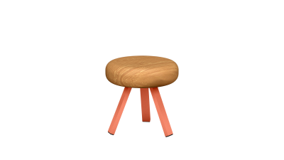 tabouret bas matière grise