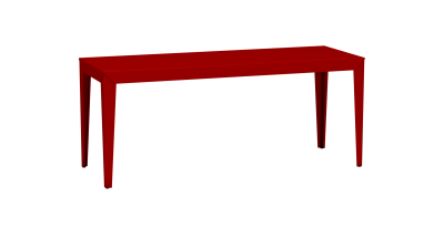 Table rectangulaire en acier - Matière Grise - Meuble en métal - Zef – Image 5