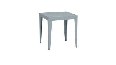 Table carrée design en métal - Matière Grise - Meuble en métal - Zef – Image 9