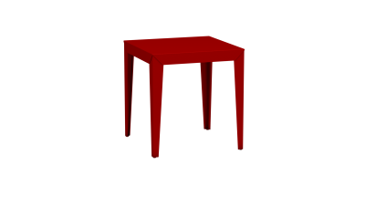 Table carrée design en métal - Matière Grise - Meuble en métal - Zef – Image 10