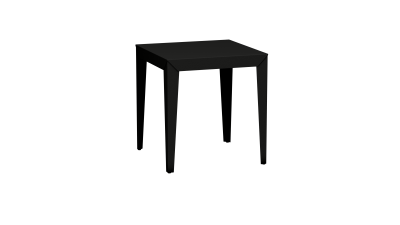 Table carrée design en métal - Matière Grise - Meuble en métal - Zef – Image 11
