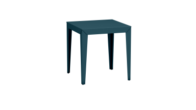 Table carrée design en métal - Matière Grise - Meuble en métal - Zef – Image 4