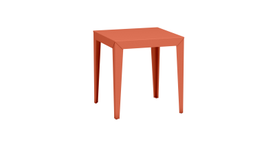 Table carrée design en métal - Matière Grise - Meuble en métal - Zef – Image 5