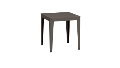 Table carrée design en métal - Matière Grise - Meuble en métal - Zef – Image 6