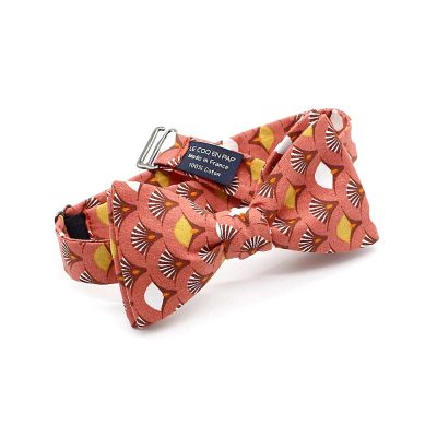 Noeud papillon japonais rouge argile - Coq en pap - Accessoire Mode – Image 2