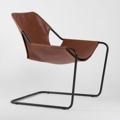 Fauteuil Paulistano Cuir - Objekto - Chaises & Tabourets