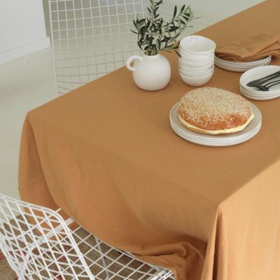 Nappe en gaze de coton épices 180x180 cm - Maison d'été - Linge de table – Image 2