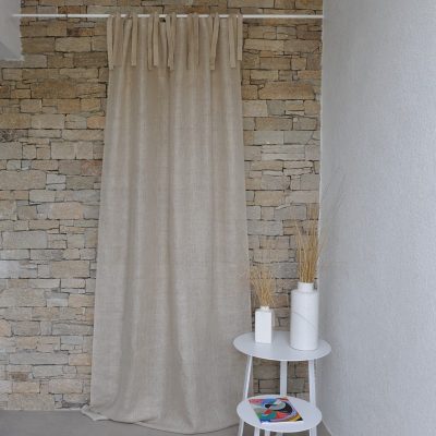 Rideau gaze de lin naturel - Maison d'été - Linge de maison