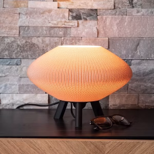 Lampe design Harmonie - Filament - Lampe à poser - 25 cm bois clair