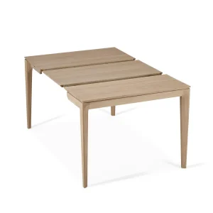 Console extensible 100 cm en chêne teinte naturelle avec 2 allonges - Buzz - Dasras - Consoles
