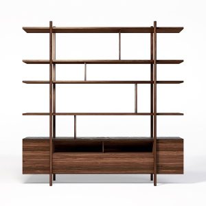 Bibliothèque en chêne teinte blanchie - Stilt - Dasras - Bibliothèques