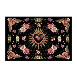 Tapis en vinyl design - CARTONE - Podevache - Linge de maison