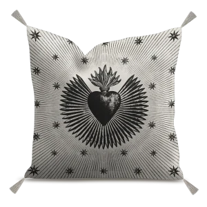 Coussin velour design ASSUR - Podevache - Linge de maison