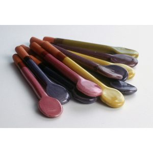 Lot 4 petites cuillères céramique - Pêle mêle - Atelier Bernex - Art de la table