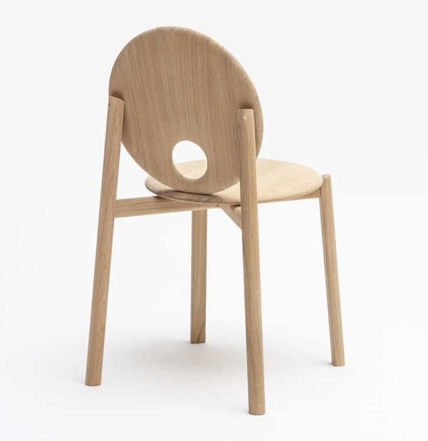 Chaise Helio en chêne massif design 6h - Drugeot - Chaises & tabourets – Image 3